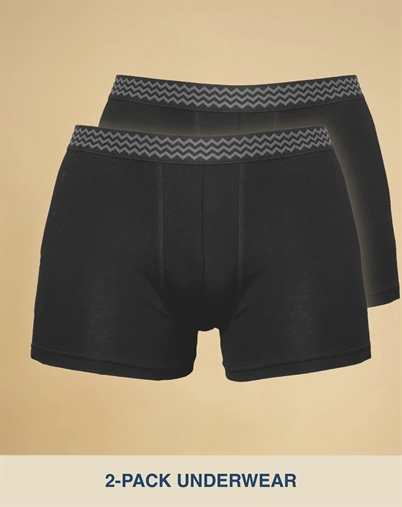 Elsk - Micromodal Underwear Men's 2-Pack Boxers - Black